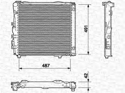 MAGNETI MARELLI 350213540000 -  Радиатор, охлаждение двигателя